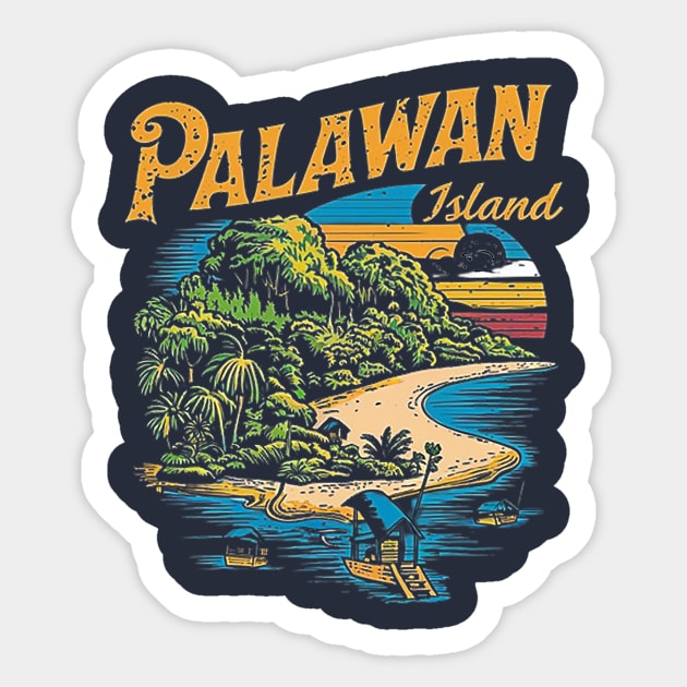 Palawan Island Sticker by likbatonboot